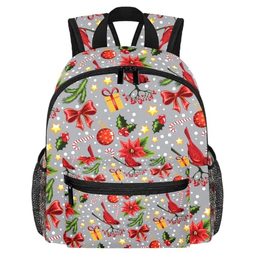 Sac à dos léger de Noël oiseaux rouges idéal pour le marché de fin d'année