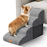 【Qualité parfaite】 : Nos escaliers pour animaux de compagnie sont l'accessoire parfait pour aider votre chiot ou chaton à grimper sur le lit ou le canapé. Le fond antidérapant rend ces marches pour petits chiens extra robustes. Nos marches offrent une excellente traction à votre ami à fourrure pour monter et descendre les escaliers. Recommandé pour les petits chiens, chats ou chiots pesant 23 kg ou moins.