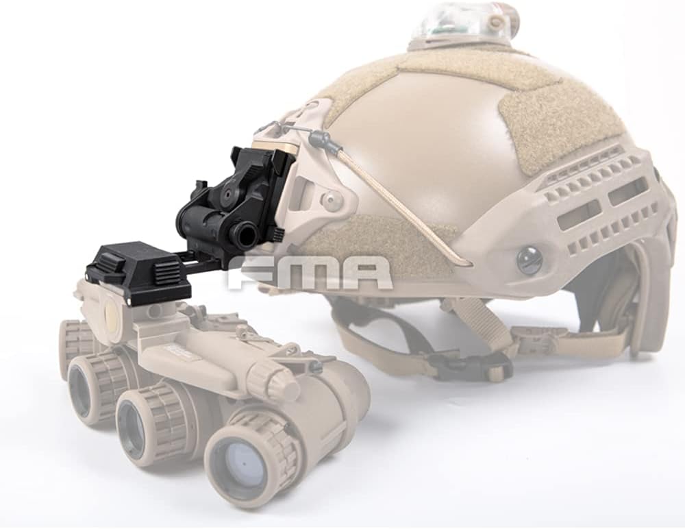 Tactical Hunting Non Functional Night Vision Goggle GPNVG 18 & Plastic L4G24 NVG Mount for Helmet Airsoft (Black)