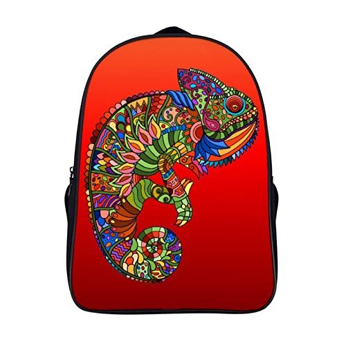 Sac à dos scolaire Chameleon pour enfants de 40x28x16cm idéal pour l'école et le voyage