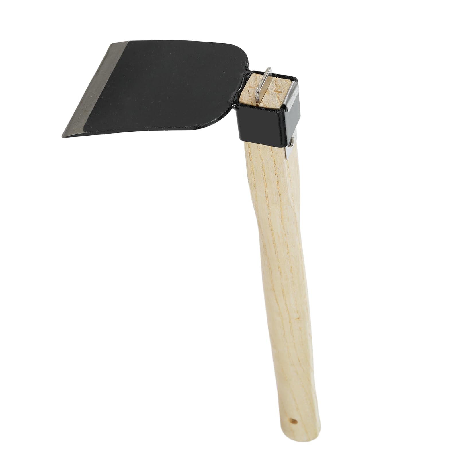 Short Wooden Handle Hoe - Handheld Garden Tool for Digging, Loosening Soil, and Ing - Efficient Soil Cultivator for Gardening Enthusiasts and Home Gardeners. (Type E)
