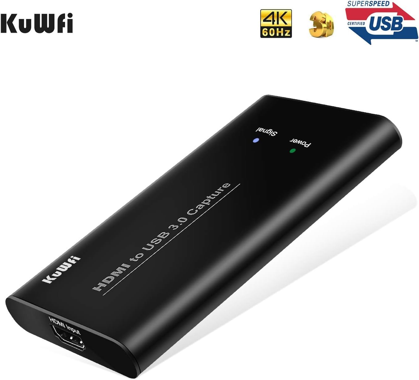 KuWFi HDMI to USB3.0 Audio Video Capture Cards Game Streaming Live Stream Broadcast 1080P for All HDMI Devices Such as Laptop/PS4/Swi/Xbox