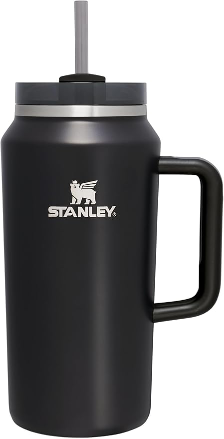 Stanley Quencher H2.0 Tumbler with Handle & Straw 64 oz | Flowstate 3-Position Lid | Large Capacity for Travel & Sports | Insulated Stainless Steel Cup | BPA-Free | Fog