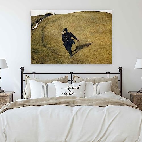 Impression sur toile Hiver 1946 Andrew Wyeth de dimension 30 x 45 cm