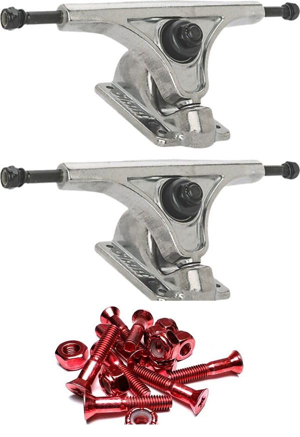 Slant Trucks 180mm Inverted Raw Skateboard Reverse Kingpin Trucks - 7.25