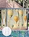 Vintage Hot Air Balloon Outdoor Curtains for Patio Waterproof, Windproof Privacy Curtains with Weighted Bottom, Modern Balloon Floating Outside Drapes for Picnic Garage Backyard Cabana 54