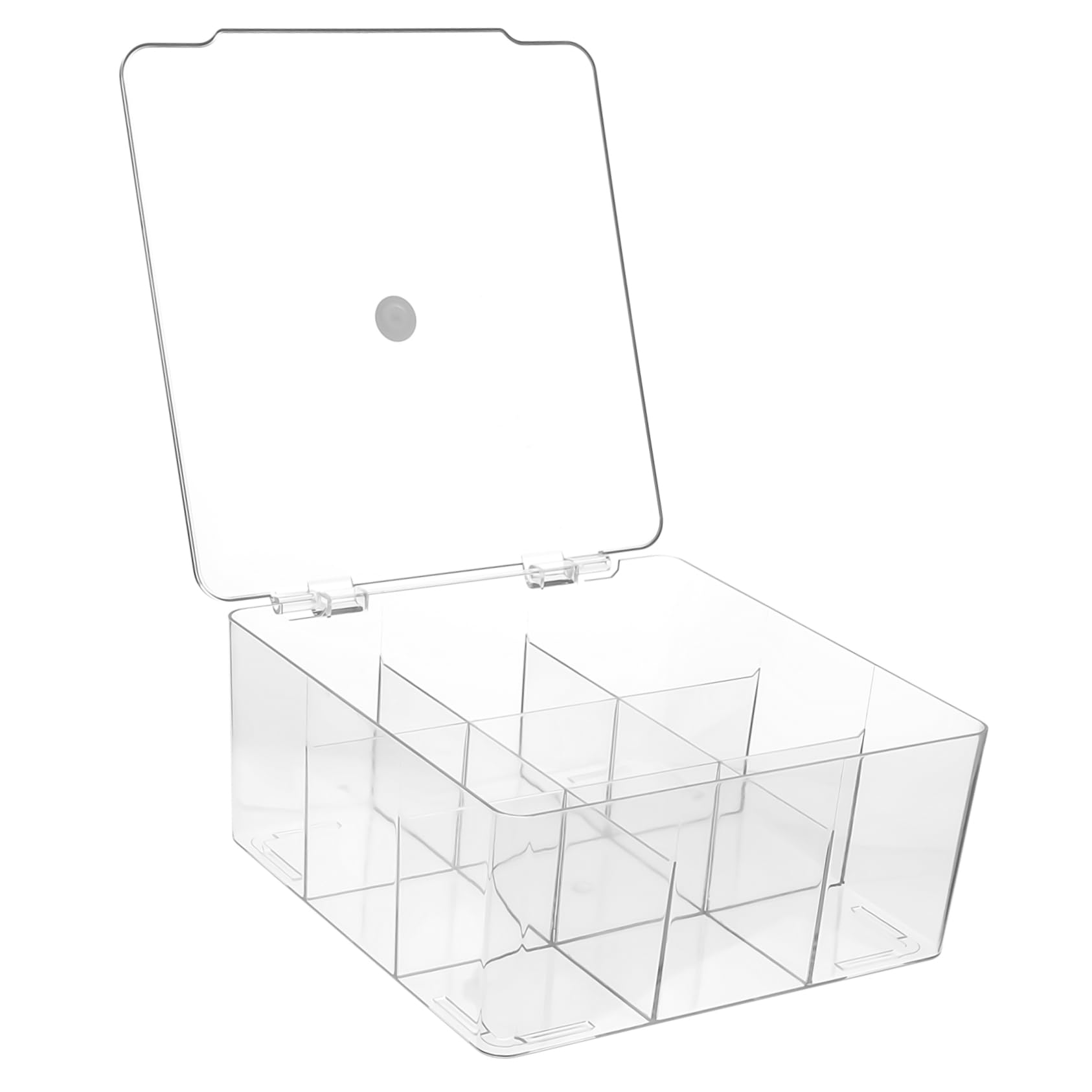Caja Organizadora para Decoracion Colegio de Plástico con Tapa y 9 Compartimentos Divididos y Almacenamiento Funcional