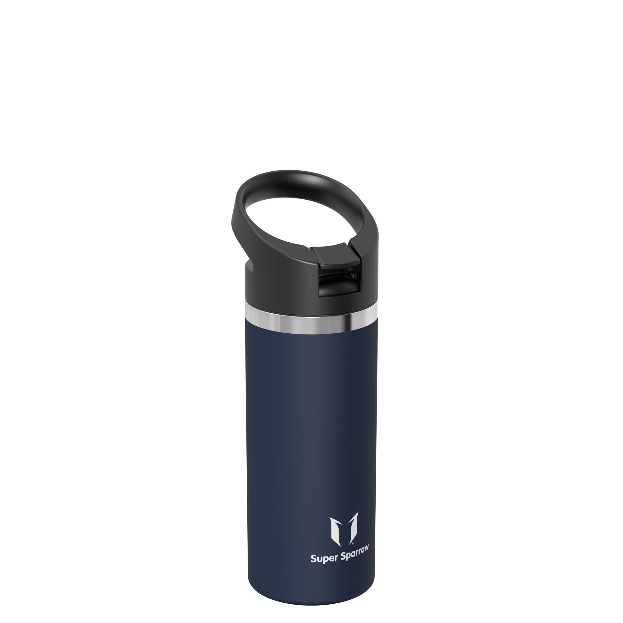 Super Sparrow Water Bottle Insulated - 500ml, 750ml, 1000ml, 1.2L, 1.5L - Wide Mouth Metal Bottle - SwivelSip Flask - BPA Free, Leak Proof - Ergonomic Straw Water Bottles for Gym, Travel, Sports — view 2