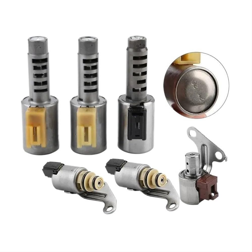 Wxnlbb One Color 6Pcs/Set U540e,U540 Transmission Solenoid Valve Kit Gearbox Double Solenoid Valve Compatible With Toyota Vios Yaris Car Accessories