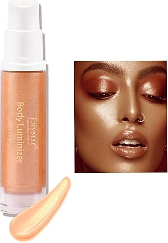 Body Luminizer, Waterproof Hydratant et Glow pour le visage et le corps, Maquillage tout-en-un éclat, Illuminateur Visage Corps Glow, Body Highlighter Glitter Body Spray (03) Cover