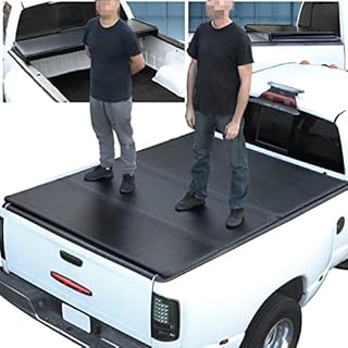 DNA Motoring TTC-HARD-005 Truck Bed Top Hard Solid Tri-Fold Tonneau Cover Compatible with 99-16 F250-450 SD 6.5Ft 6.8Ft Fleetside Bed