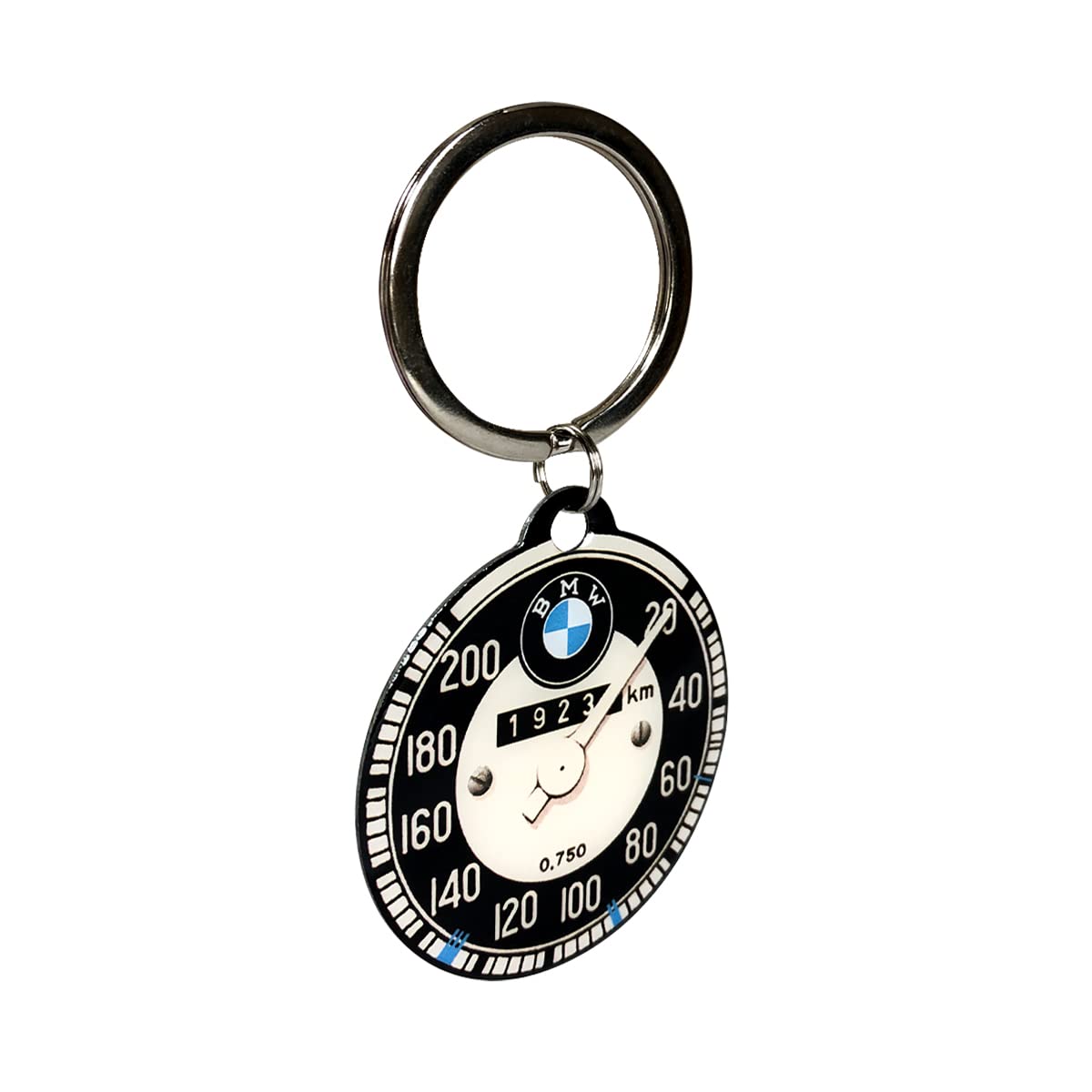 Nostalgic-Art 48016 BMW-Tachometer, Key Chain Round 4 cm, 4cm, Colourful