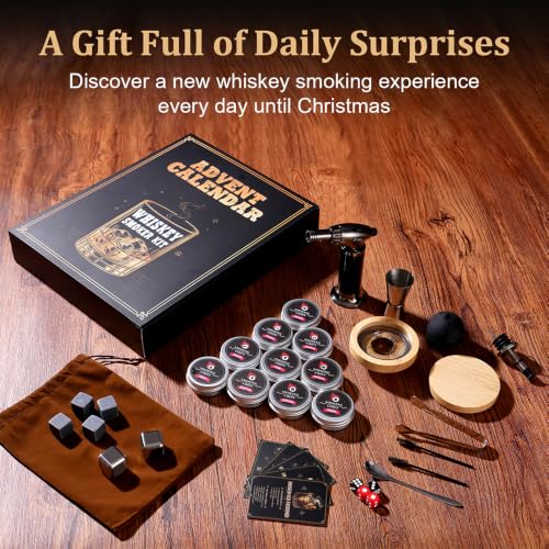Whiskey Advent Calendar 24 Day Bourbon Smoker Infuser Kit DROPS TO - image 6