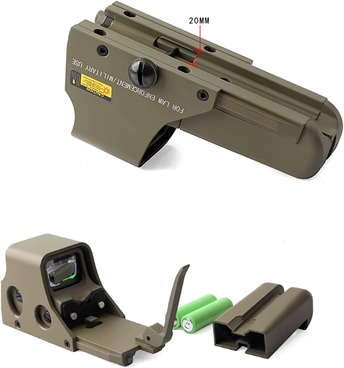 551/552/553/558 Red & Green Dot Holographic Sight，Optical Reflex Scope，for 20mm Rail Mount