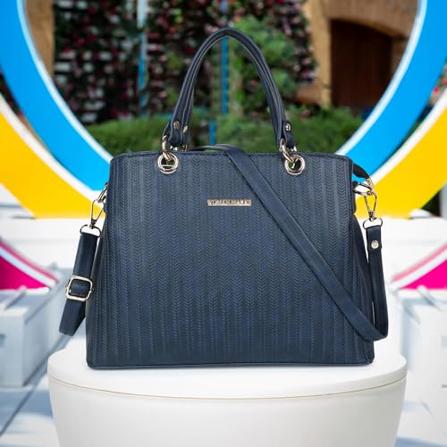 Image of WOMEN MARKS Women Pu HandBag with Detachable Adjustable Strap and Large Capacity