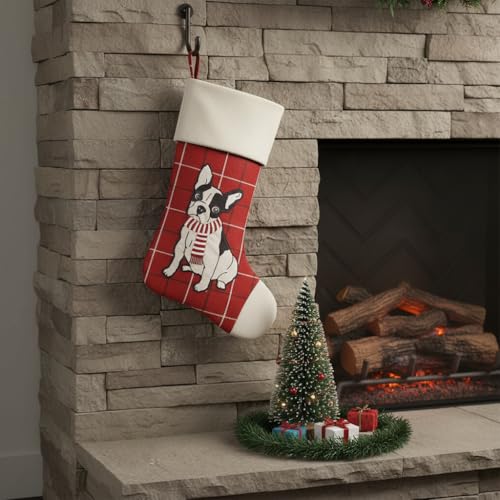 Chaussette de Noël rigide en polyrésine pour éviter les déformations - 8