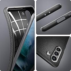 Alternative view of Spigen Liquid Air Back Cover Case Compatible with Galaxy S21 5G/S21 (TPU | Matte Black)