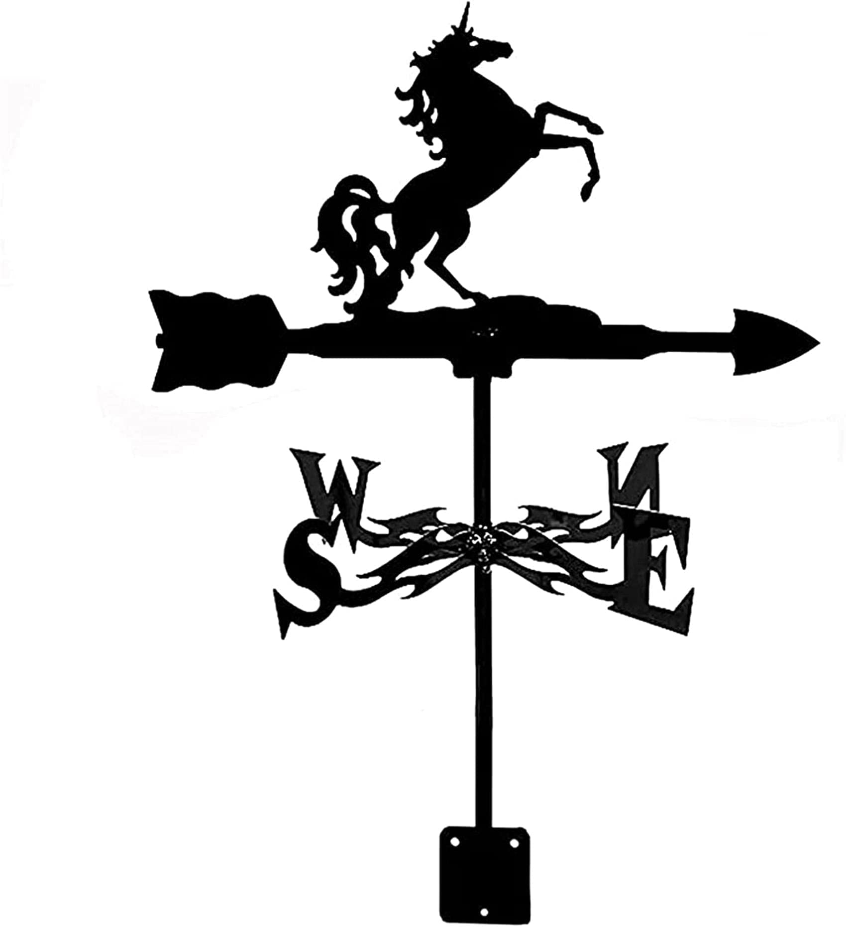 Veleta con indicador de dirección del viento de metal antioxidante