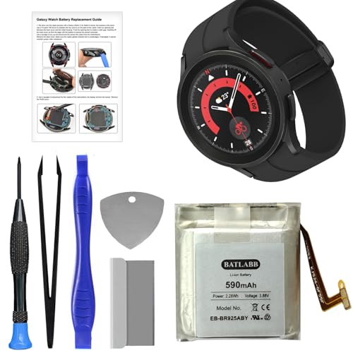 New EB-BR925ABY Replacement Battery for Galaxy Watch 5 Pro (45mm), Includes DIY Tools & Instruction