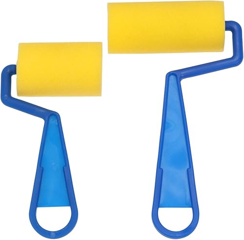 Miniatura 2 de NUOBESTY Rodillo de espuma para pintura, 4 piezas, pinceles de esponja pintados de arte para niños, rodillos de espuma, rodillos de espuma para