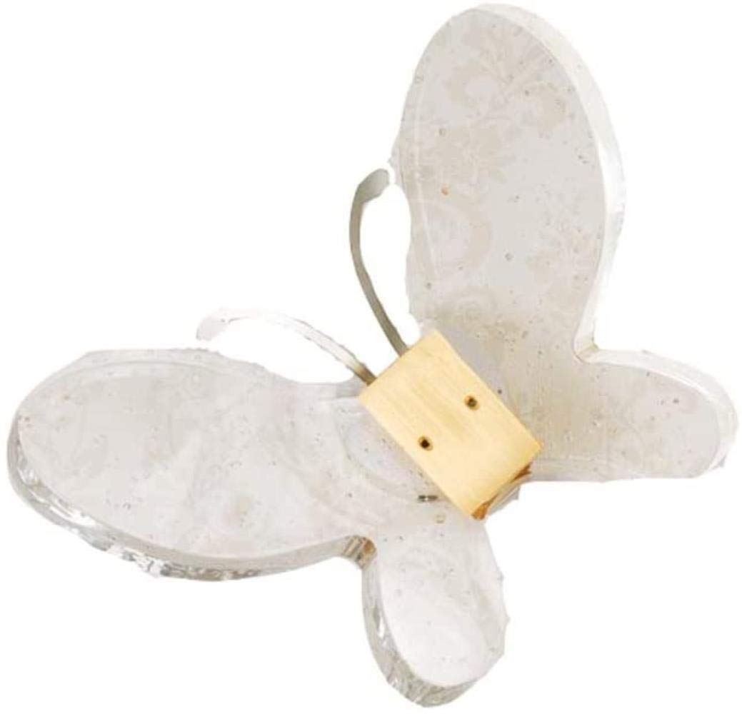 Lampe de chevet papillon en cristal LED pour allaitement doux