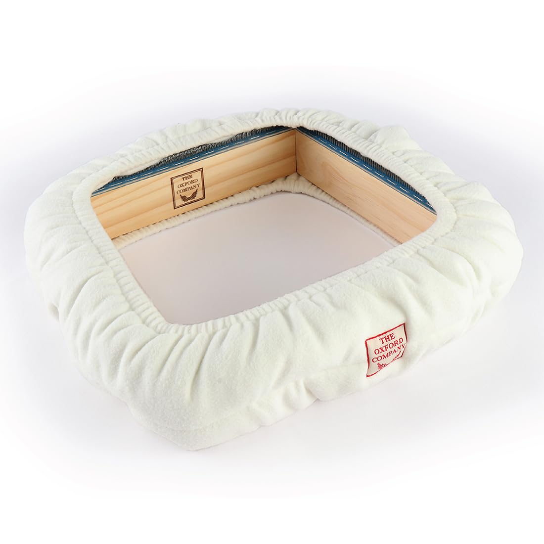 The Oxford Company Rahmenabdeckung, naturweiß, mittelgroß, 35,6 x 35,6 cm bis 45,7 x 45,7 cm