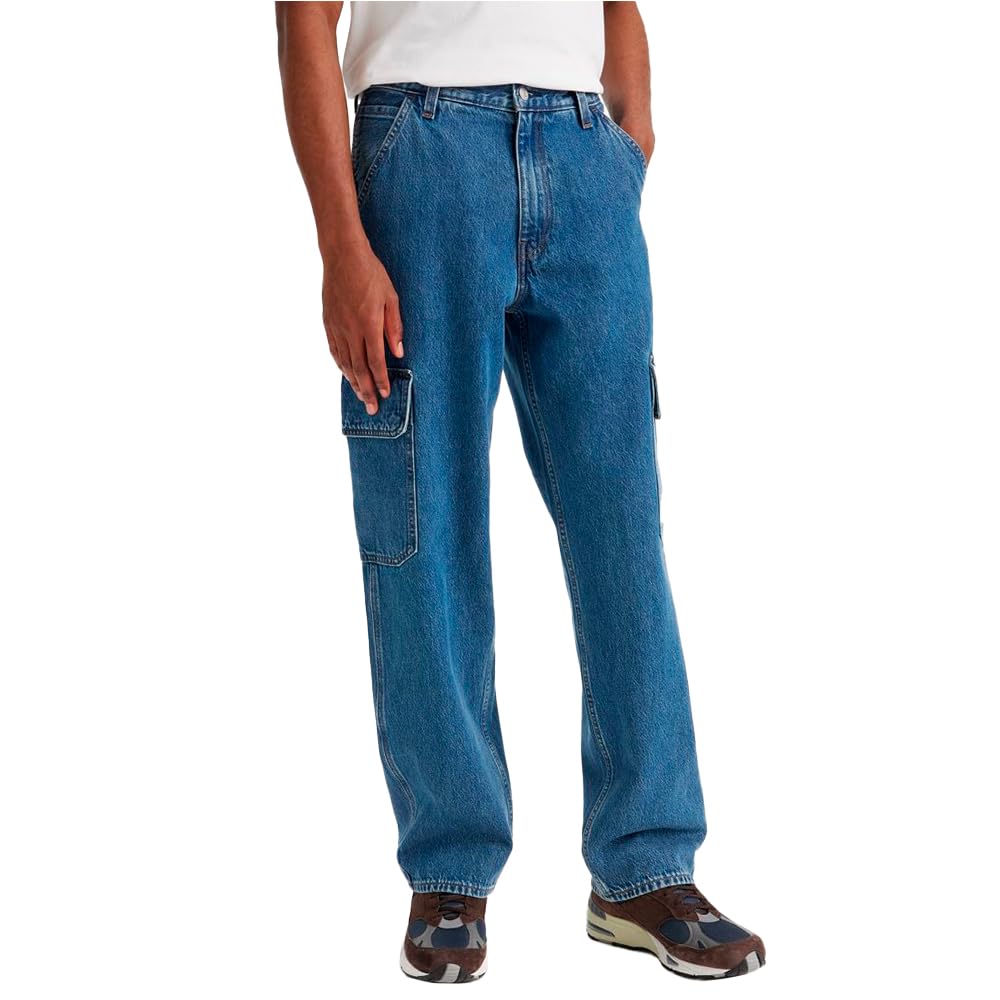 Levi's Men's 568 Loose Strt Cargo Jeans, Get Involved T2, 36 W/32 L