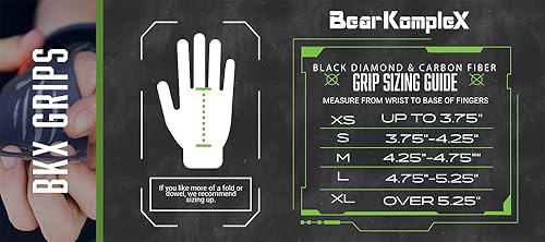 Miniatura 3 de Bear KompleX Black Diamond - Agarres sin agujeros para levantamiento de pesas, ligeros y de alto rendimiento, protegen las manos y proporcionan