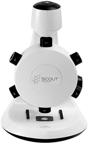 HamiltonBuhl Microscopio STEM digital SCT18 Scout con seis lentes de aumento, sensor CMOS, resolución máxima de imagen fija 1600x1200 píxeles