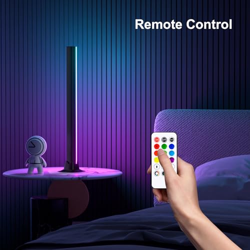 Image of MIHEAL RGB Light Bar, Music Sync RGB LED Lights Bar, USB Powered Mood Lighting, Remote Control Color Changing Gaming TV Backlight, 8 Dynamic Modes for PC Room Monitor Desk