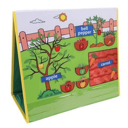 JAOCDOEN Fruit Vegetable Felt Flannel Vegetables Fruit Felt Board Stories Set Preschool Vegetables Fruit Flannel Early Learning Play Kit for Toddlers Kids