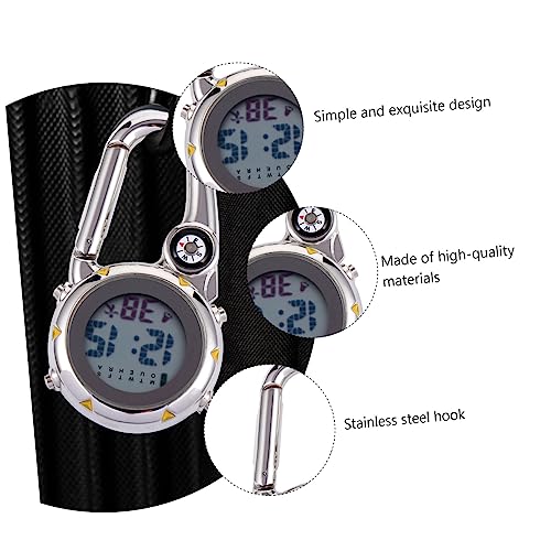 Reloj de montaña con clip y brújula para senderismo y camping 5