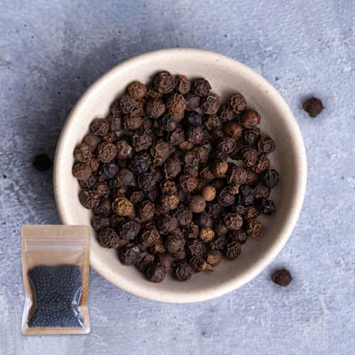無添加 黒胡椒 ブラックペッパー カンボジア産 50g All-Natural Whole Black Peppercorn from Cambodia