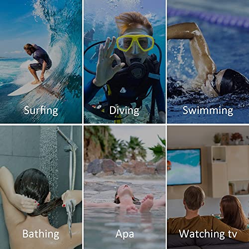 Foto von FANSU Handtuch Poncho Mikrofaser Andern Sie Robe,Surfen Wechseln Handtuch Robe mit Kapuze,Schwimmen Schnorchel Strand Poncho für Erwachsene Kinder (Meeresfisch 4,80x145cm)