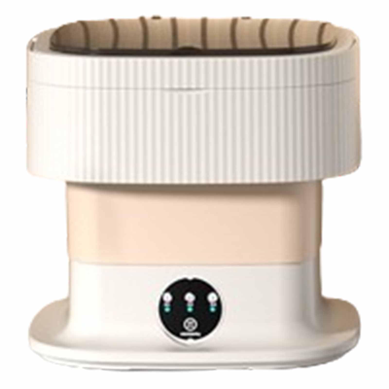 Mini lavadora portátil, plegable y de pared, gran capacidad, ideal para viajes de negocios, etc. (caqui)