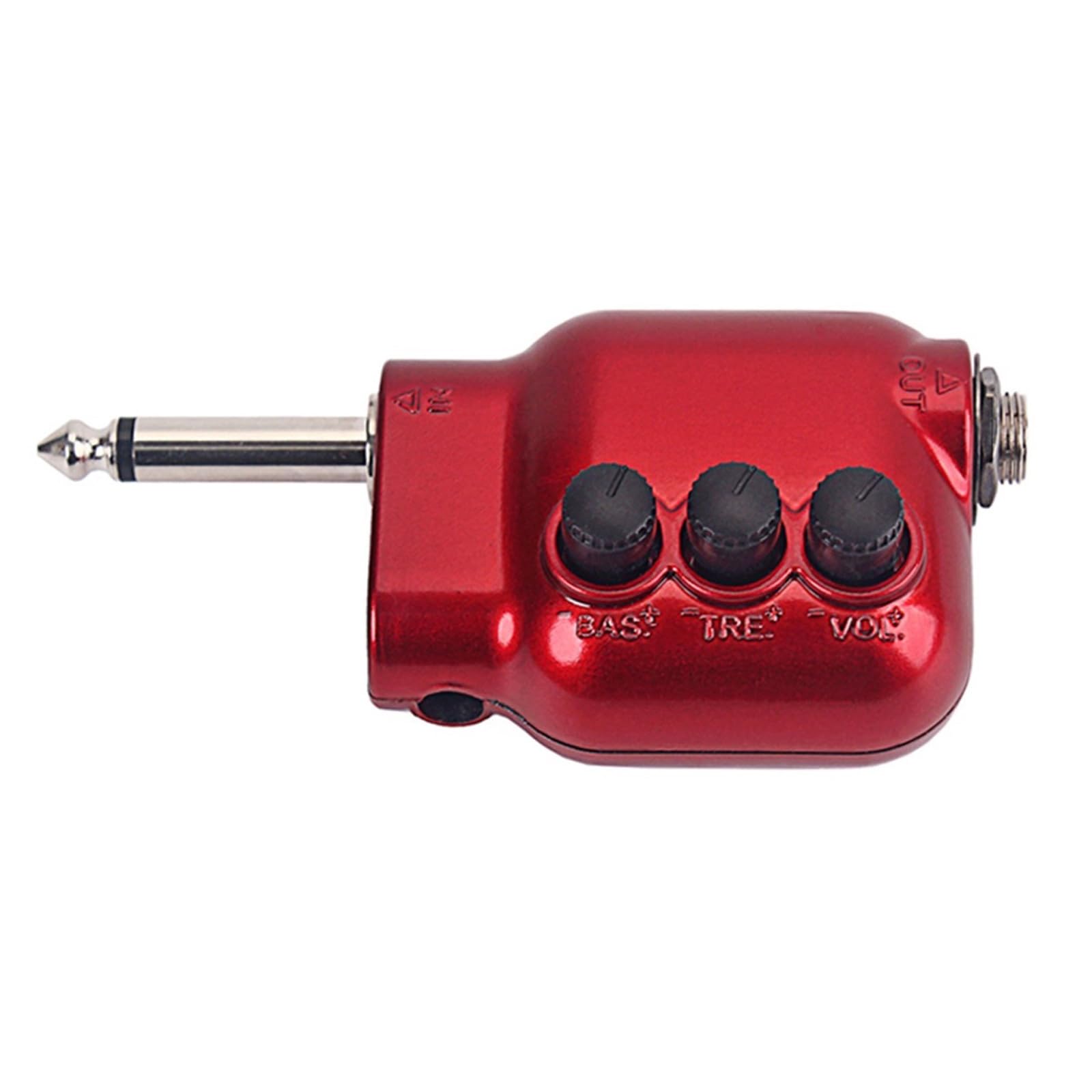 Kalttoy Compact Size Acoustic Guitar Preamplifier Replacement Guitars Pickup EQ Equalizers Preamplifier 6.35mm Plug Enduring for Guitar Musical Instrument Part