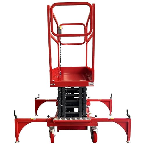 Pake Handling Tools 22 FEET MAX Lift Electric Scissor Lift Man Lift 660 lb Cap. - Thumbnail 4