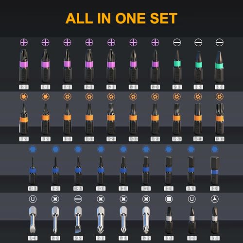 Image of 40 in 1 Magnetic Ratchet Screwdriver Set, Multi Bit Magnetic Ratcheting Screwdriver Set with Detachable Ratchet Handle, Repair Tool Kit for Computer Bicycle Furniture DIY