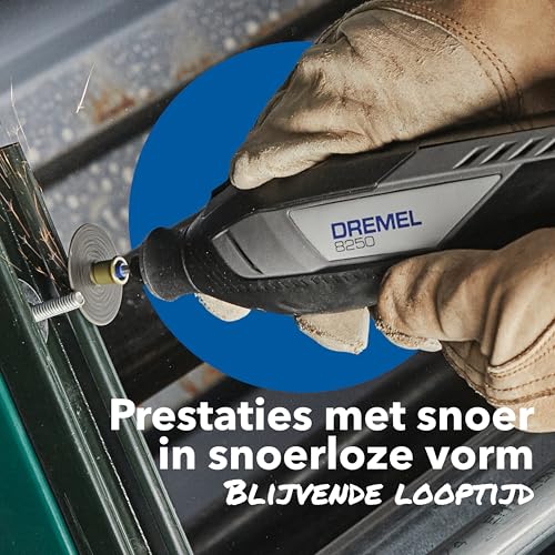 Dremel 8250 12V Snoerloze Roterende Gereedschap Borstelloze 5.000-30.000 RPM Multitool-set met Gereedschapstas 5 Accessoires 2.0Ah Accu+Oplader voor Slijpen, Boren, Frezen Voegen Verwijderen, Graveren - Afbeelding 6