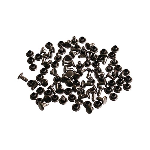 NBK 両面カシメ 特小サイズ ブラックニッケル φ4.5mm 50個入 F3-132-50