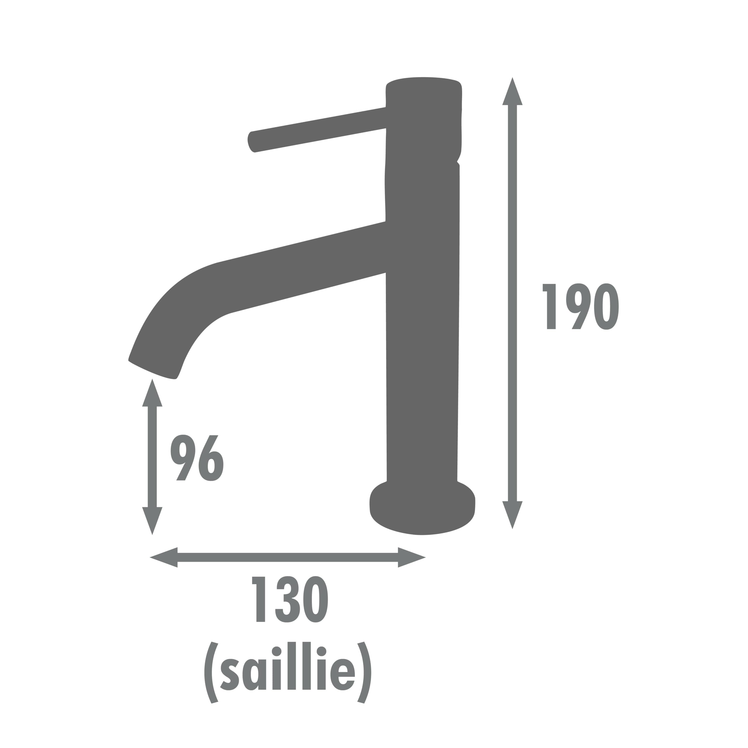 Edouard Rousseau - Mitigeur Lavabo SCRIPY - Aérateur Économie d’Eau -3 Finitions Disponibles - Livré Complet avec Vidage (Cuivre Titane)