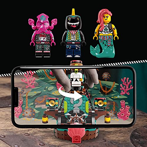 LEGO 43114 VIDIYO Punk Pirate Ship Beatbox Music Video Maker, Jouet Musical et Application de Réalité Augmentée pour Enfants