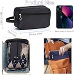Toiletry Bag for Men, Veyarien Portable Travel Wash Bags, Water-Resistant Shaving Bag Gym Shower Bathroom Bag Dopp Kit Make Up Bag Toiletries Accessories Organizer (Navy Blue)