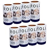 Set di 800 rotoli di ricambio per rulli di lanugine comuni, Lint Remover, rullo extra adesivo per capelli di animali.