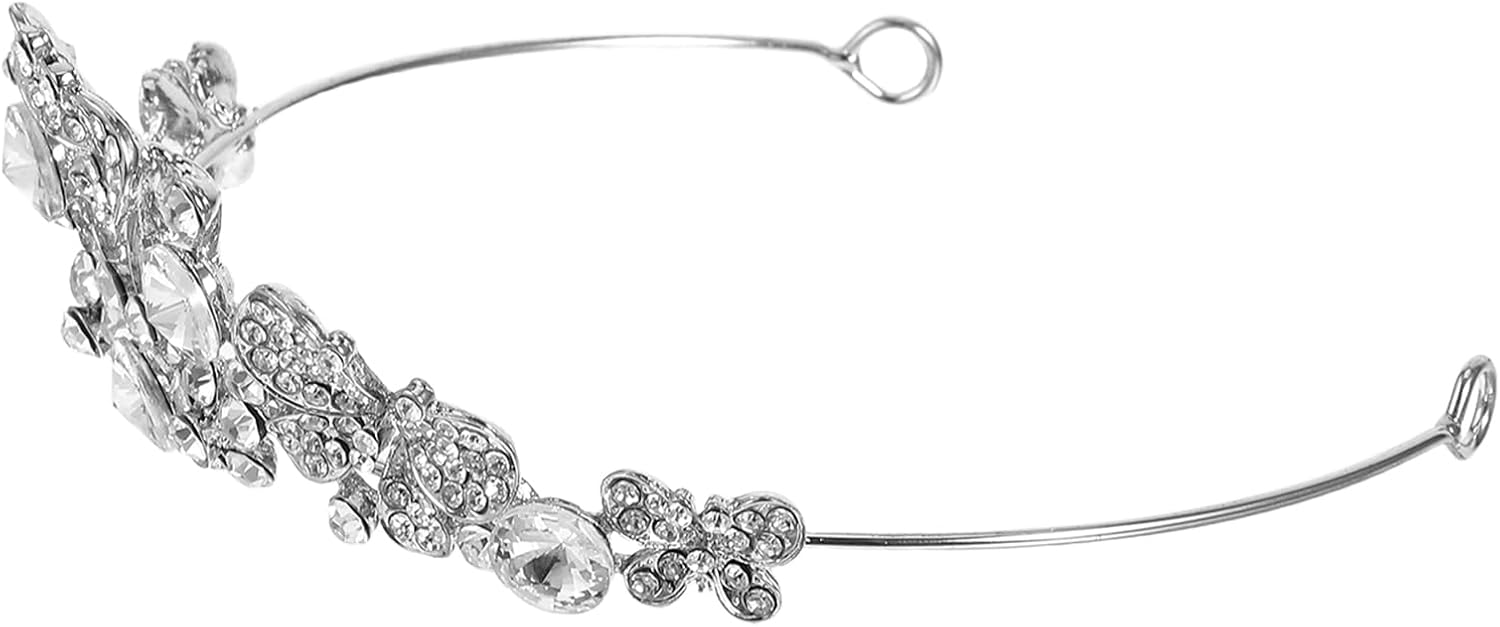 Wedding Tiara Crown for Women Bridal Hair Accessories Lightweight Crystal Diadem for Engagement Party Headbands