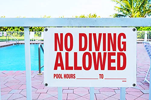 Signalétique Pas de plongée Poolmaster 40342 pour piscine commerciale - 3