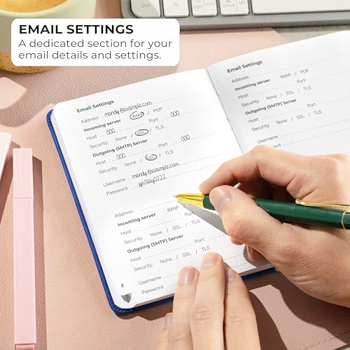 Clever Fox CFPB Password Book With Alphabetical Tabs. Internet Address Organizer Logbook. Small Pocket Password Keeper thumb #3