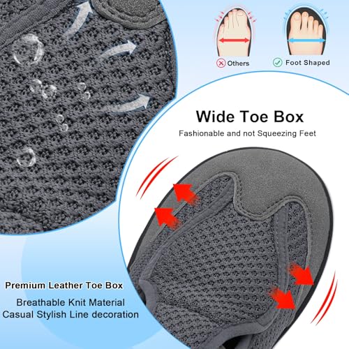 Image of BARERUN Womens Walking Shoes Wide Diabetic Shoes for Women Slip On Barefoot Orthopedic Bunion Neuropathy Arthritis Edema Bunion Sneakers Indoor Outdoor with Zero Drop Rubber Sole