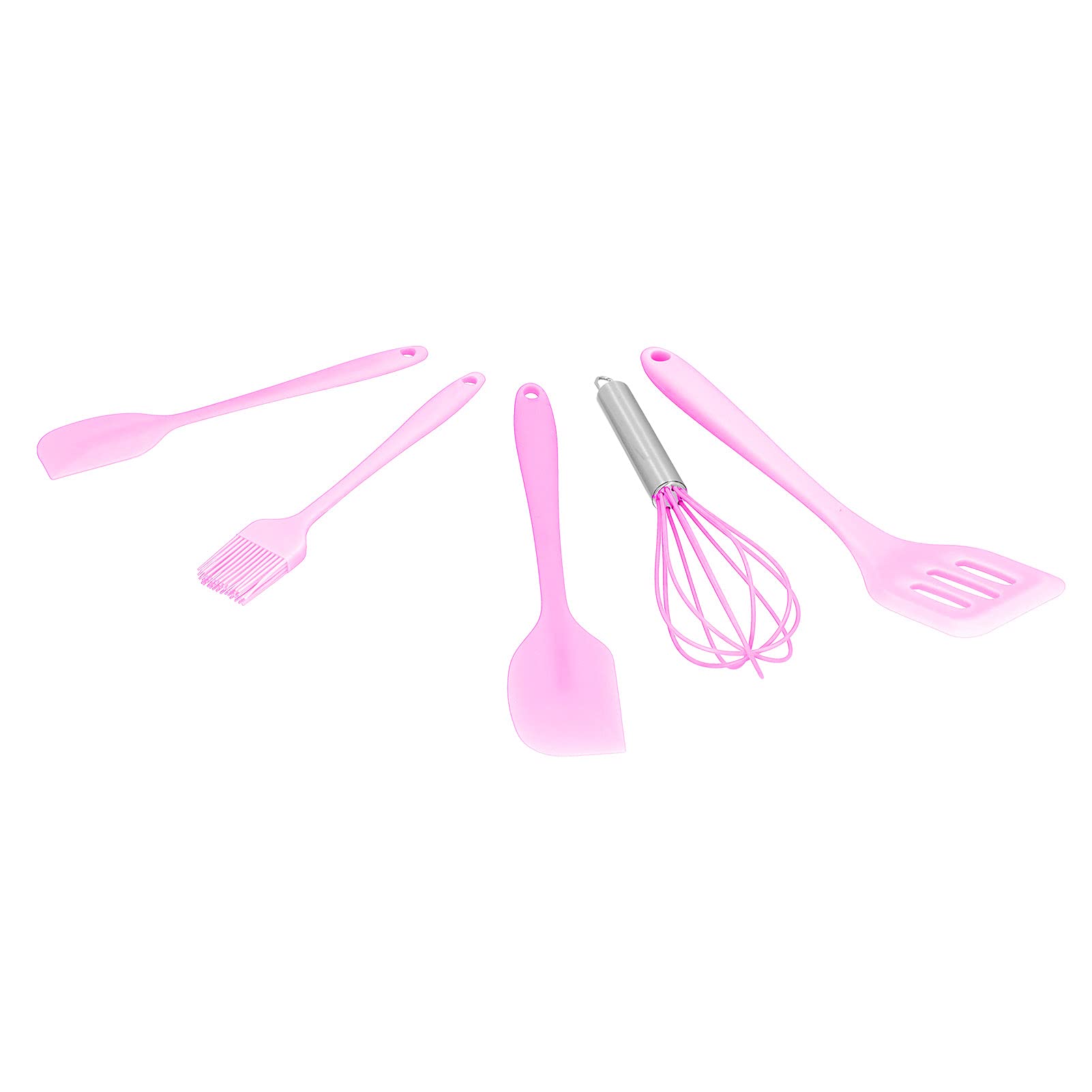 Juego de espátulas de silicona para hornear y cocinar, juego de utensilios de cocina de 5 piezas para decoración de pasteles y panadería en casa