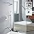 SUMERAIN Brushed Nickel Pressure Balanced Shower System with Waterfall Tub Spout, Tub Shower Faucet